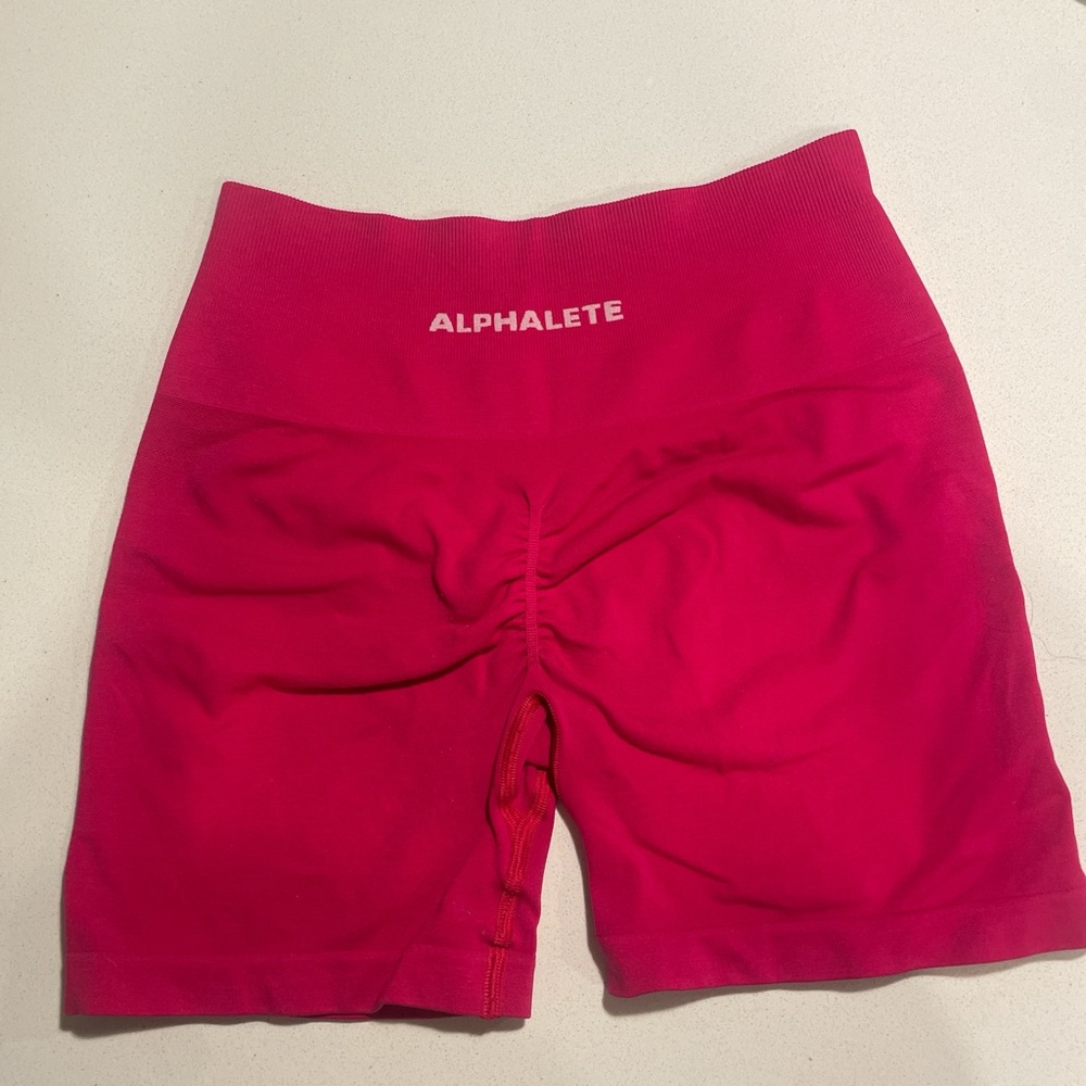 Alphalete Women's Vibrant Pink Bike Shorts